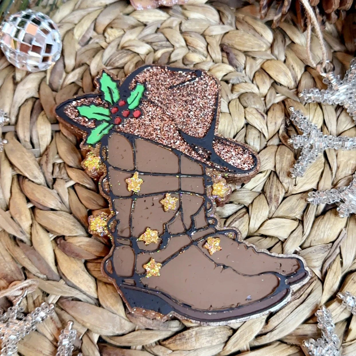 Christmas Cowboy Boots