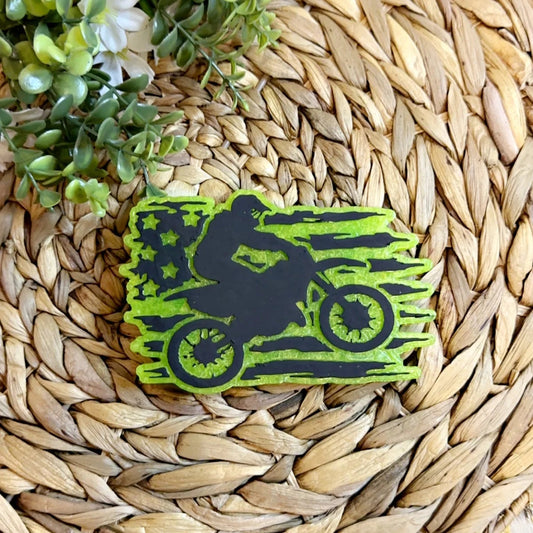 Dirtbike and Flag