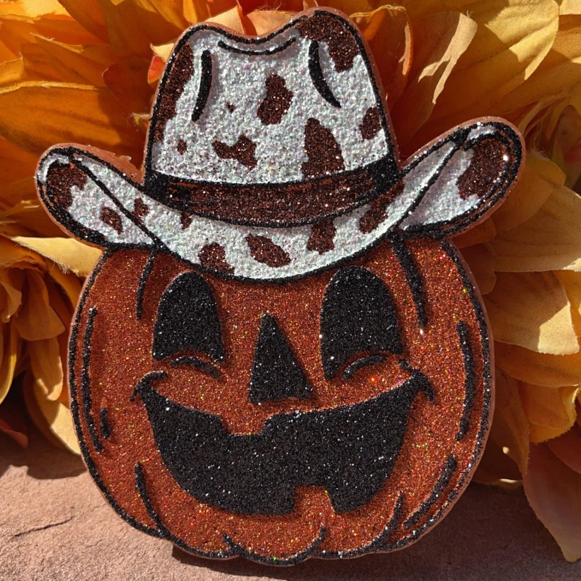 Jack-O-Lantern with Cowboy Hat