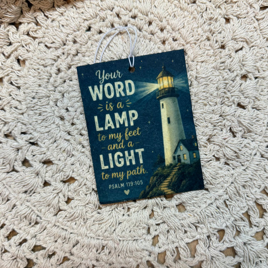 Felt Freshie - Your Word is a Lamp