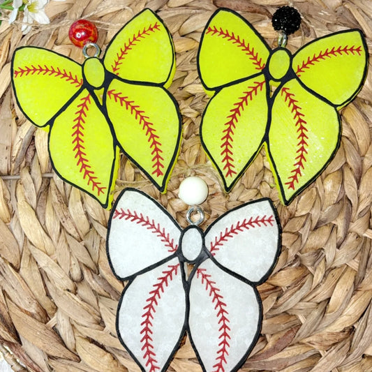 Baseball/Softball Puffy Bow